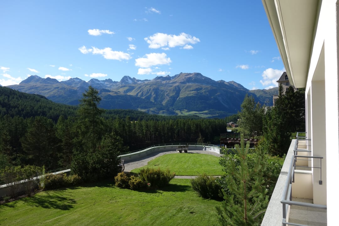 Ausblick Grand Hotel Kronenhof Pontresina