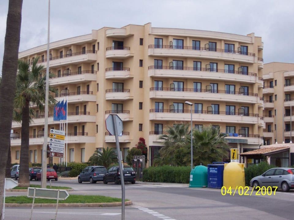 Hotelansicht aus Richtung Strand allsun App.-Hotel Orient Beach