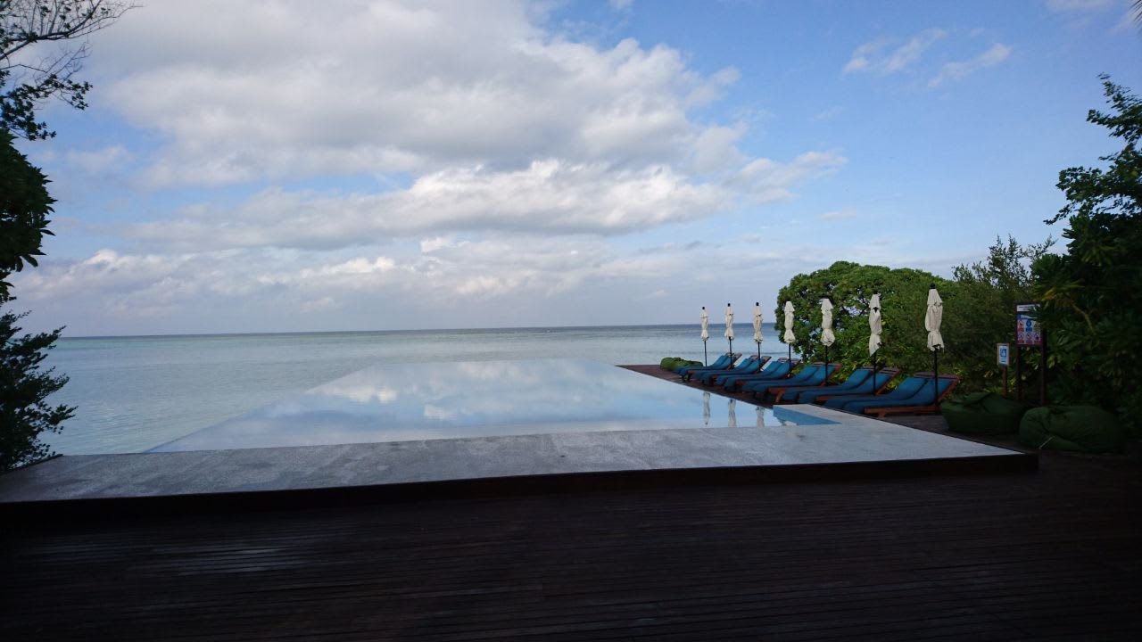 Pool Summer Island Maldives
