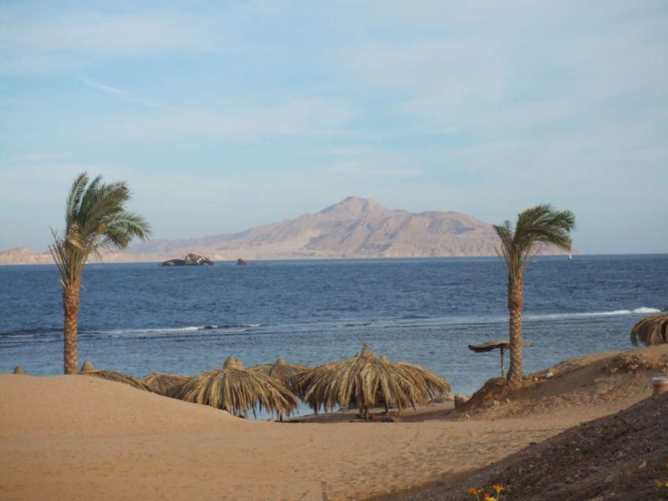 Aussicht vom Strand in Sharm el Sheik Charmillion Club Resort