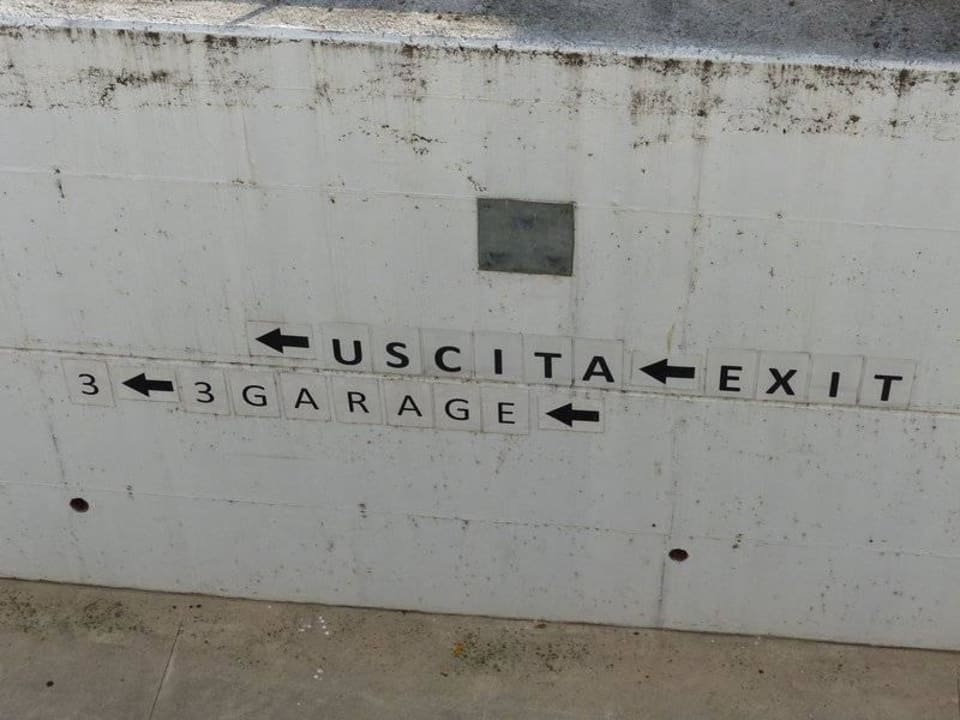 Ausblick vom Flur vor den Zimmern Hotel Residence Relais Du Lac