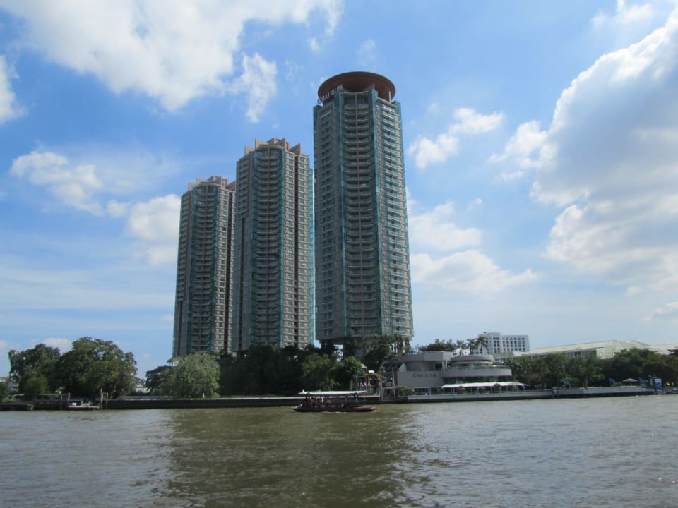 Blick vom Shuttleboot Chatrium Hotel Riverside Bangkok