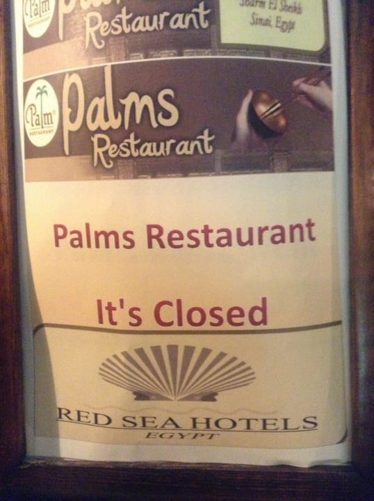 Chinese ist geschlossen Sharm Plaza