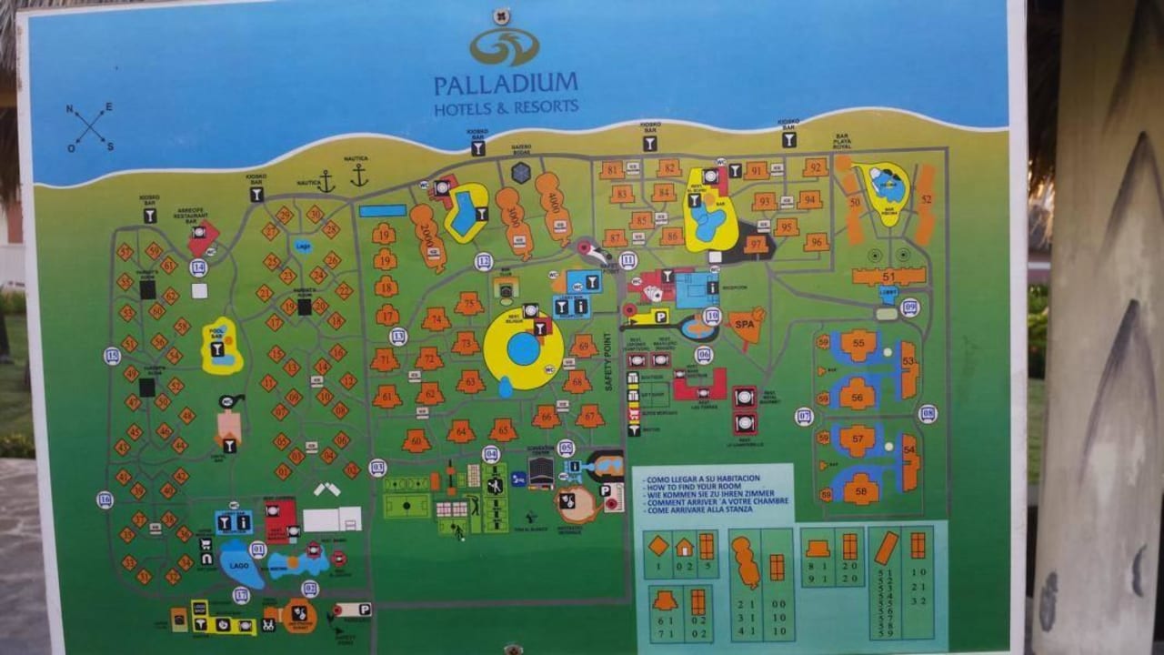 Ganz neuer Lageplan Grand Palladium Select Bávaro Resort & Spa