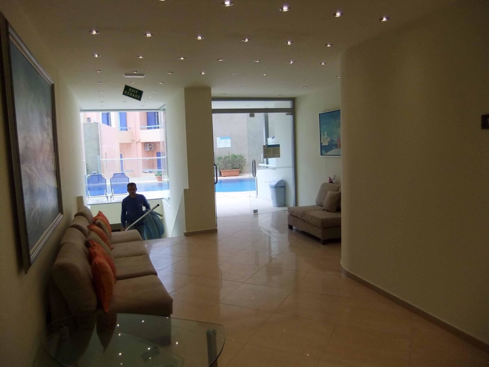 Corissia Princess, Blick zum Hotelpool Hotel Corissia Princess