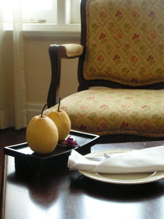 Willkommensgruß im Zimmer Eastern and Oriental Hotel Penang
