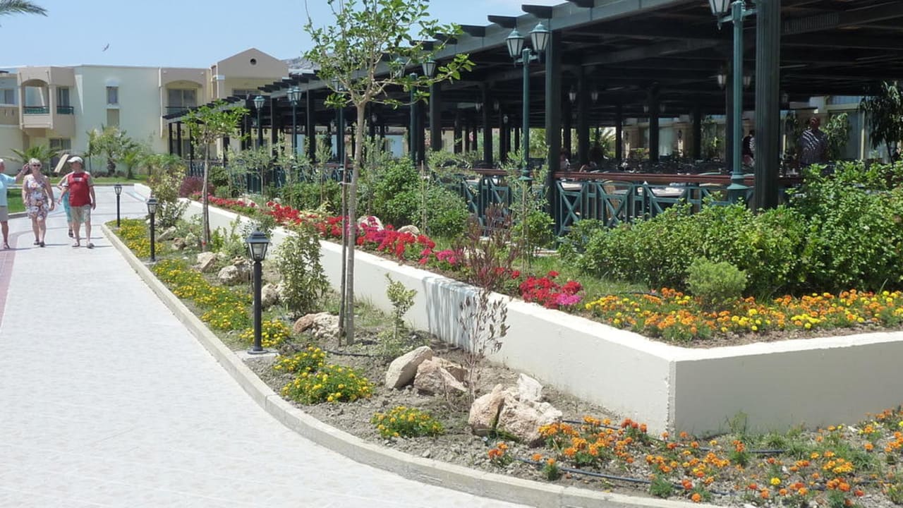 Aussenbereich Restaurant Lindos Princess Beach Resort & Spa