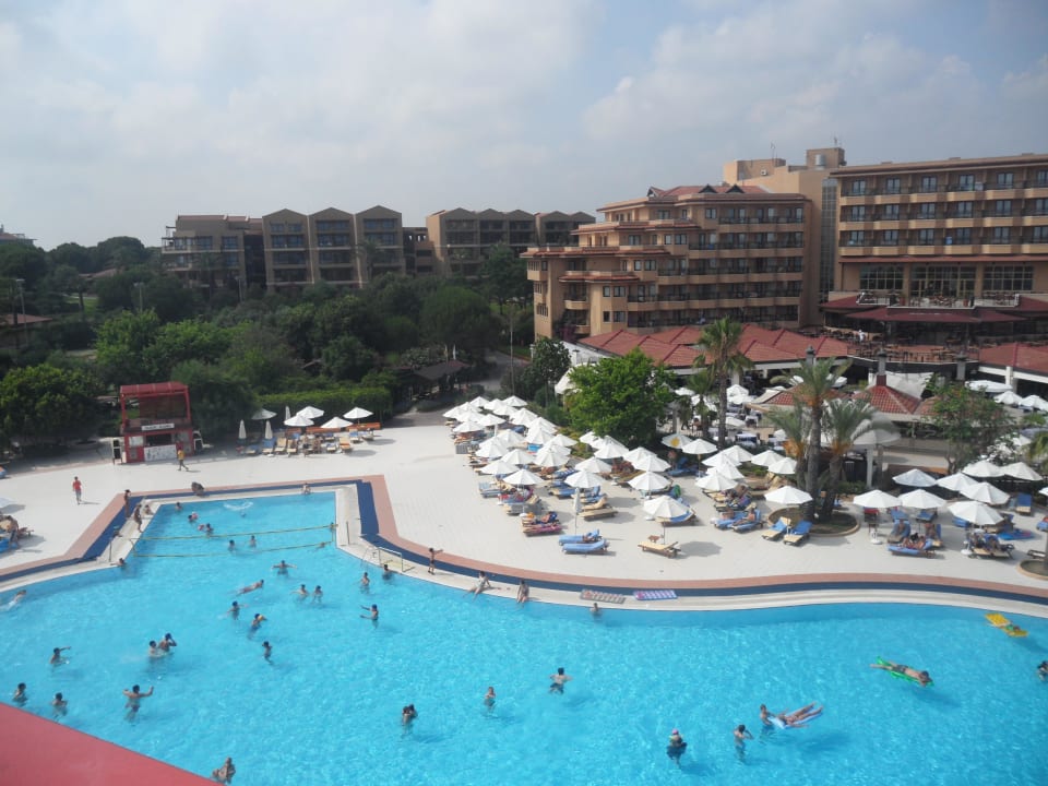 Oben auf den Aquapark Sicht Richtung Restaurant Asteria Family Belek