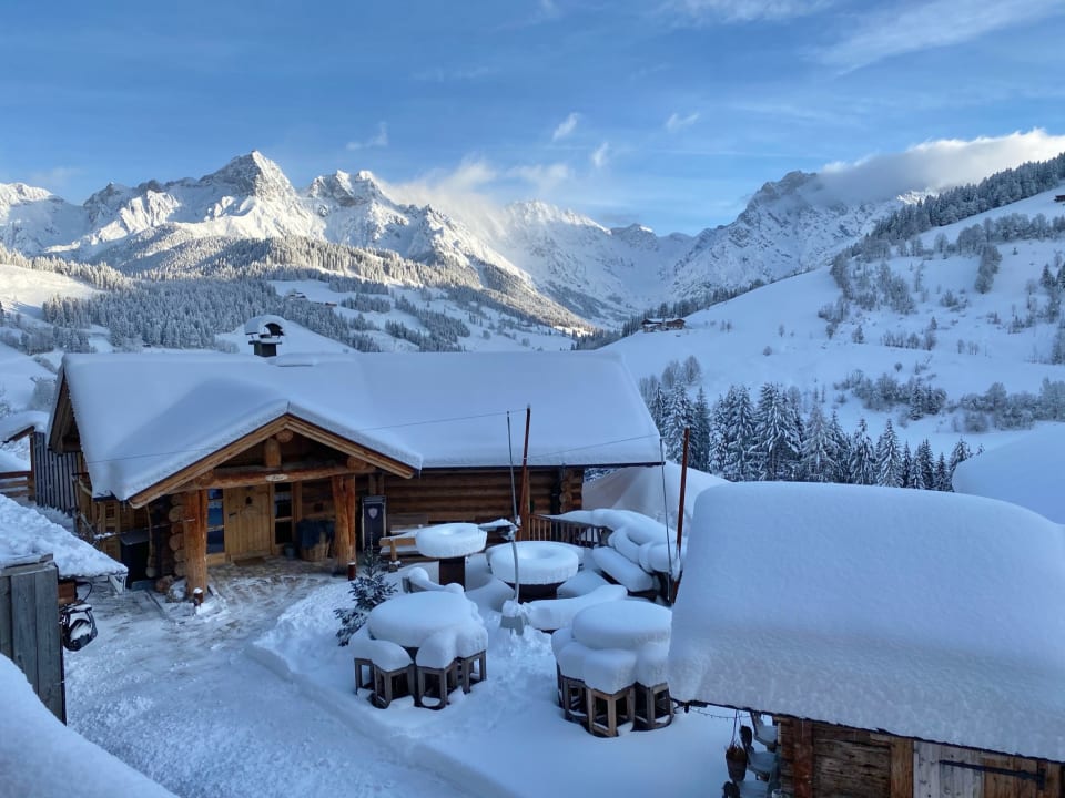 Ausblick Hüttendorf Maria Alm