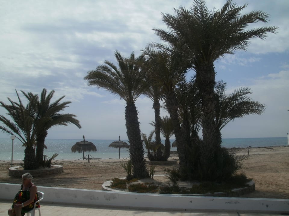 Strand vom Shuffleboardplatz geknipst Hotel El Mouradi Djerba Menzel