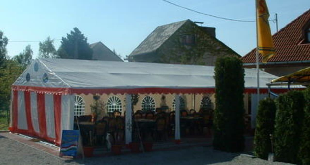 Zelt für Frühstück oder alles mögliche sonst Hotel Balaton Beach Ferienanlage