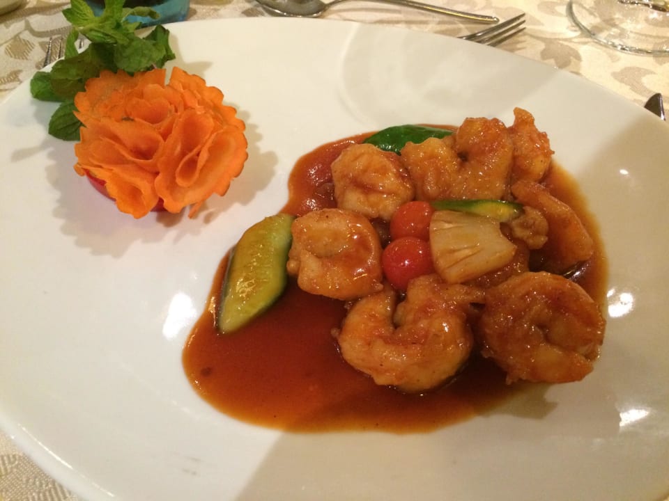 Garnelen süßsauer - chinesisches Restaurant Rixos Sharm El Sheikh Adults Only 18 +