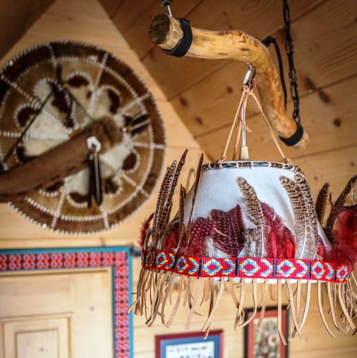 Domek amerykański - dekoracje Ferienhaus Tajgolka