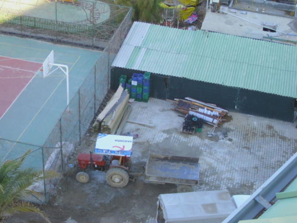 Direkt unter unserem Zimmer Selectum Family Comfort Side