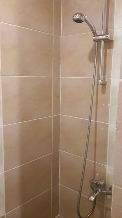 Dusche ohne Vorhang  Pickalbatros Palace Resort