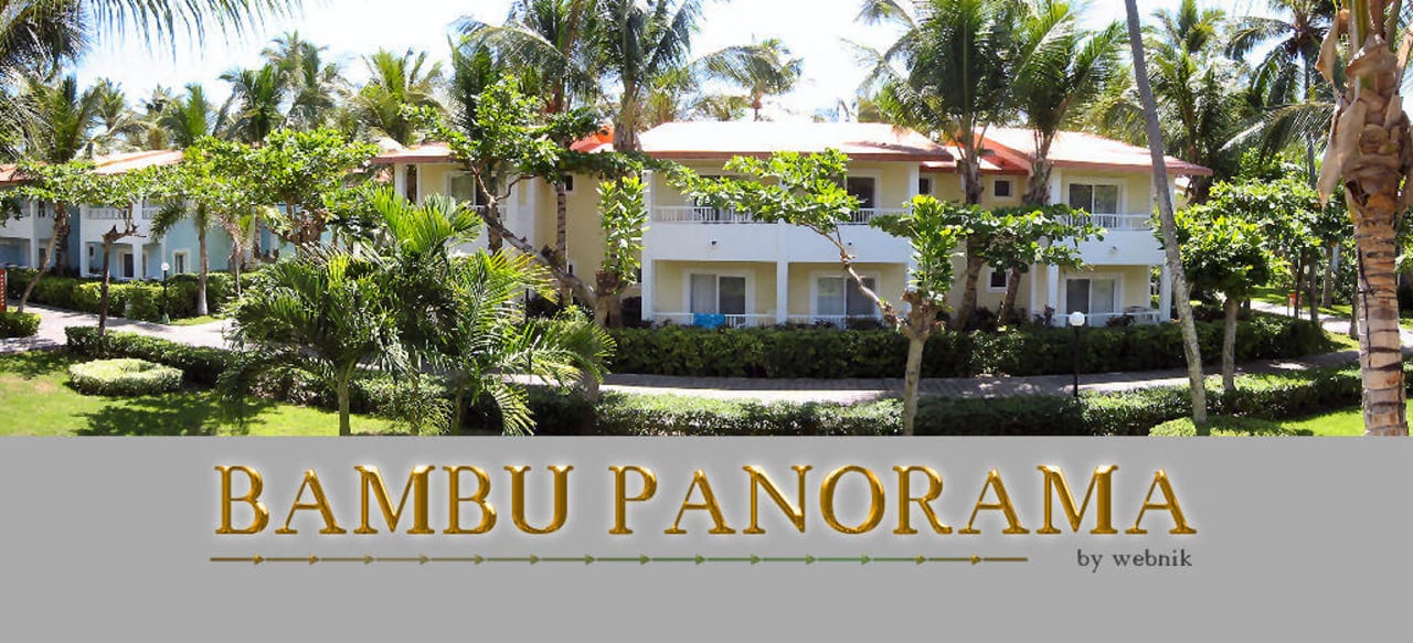 Panoramaansicht von unserem Zimmer aus Hotel Riu Bambu