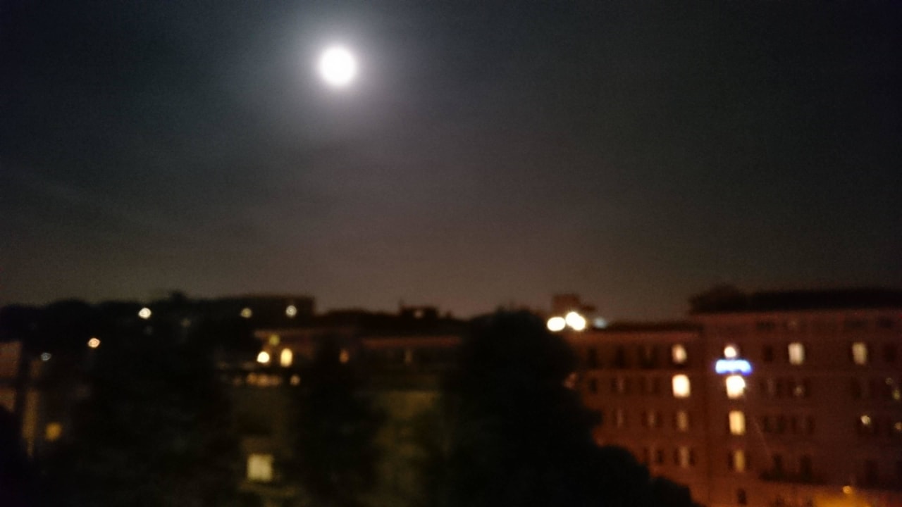 Der 1.Blick vom Balkon unseres Zimmers Starhotels Michelangelo