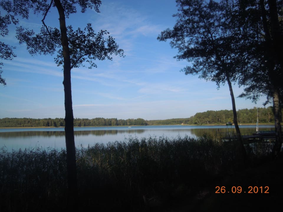 Blick auf den See Ferienpark Am Glubigsee