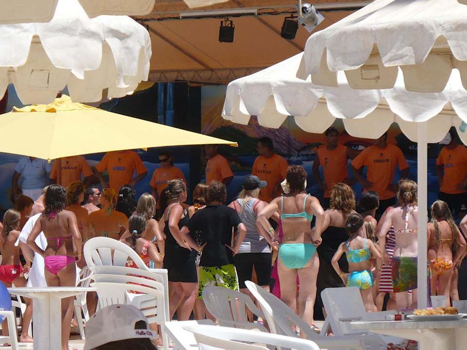 Blick zur Bühne, Clubtanz Omar Khayam Resort & Aquapark