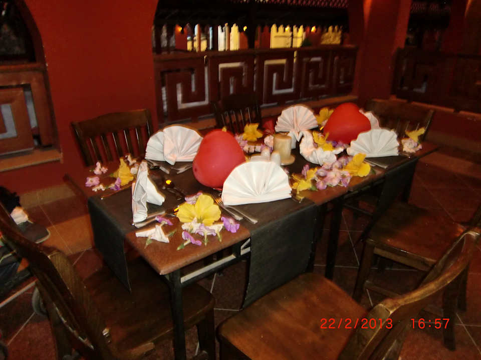 Essen im La Casa(ital. Restaurant) Pickalbatros Alf Leila Wa Leila Resort - Neverland Hurghada