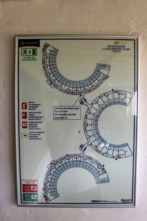 Zimmerplan im Hotel Iberostar Selection Lanzarote Park