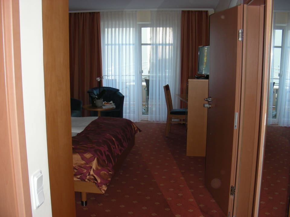 Eingang ins Doppelzimmer Hotel Bernstein Rügen