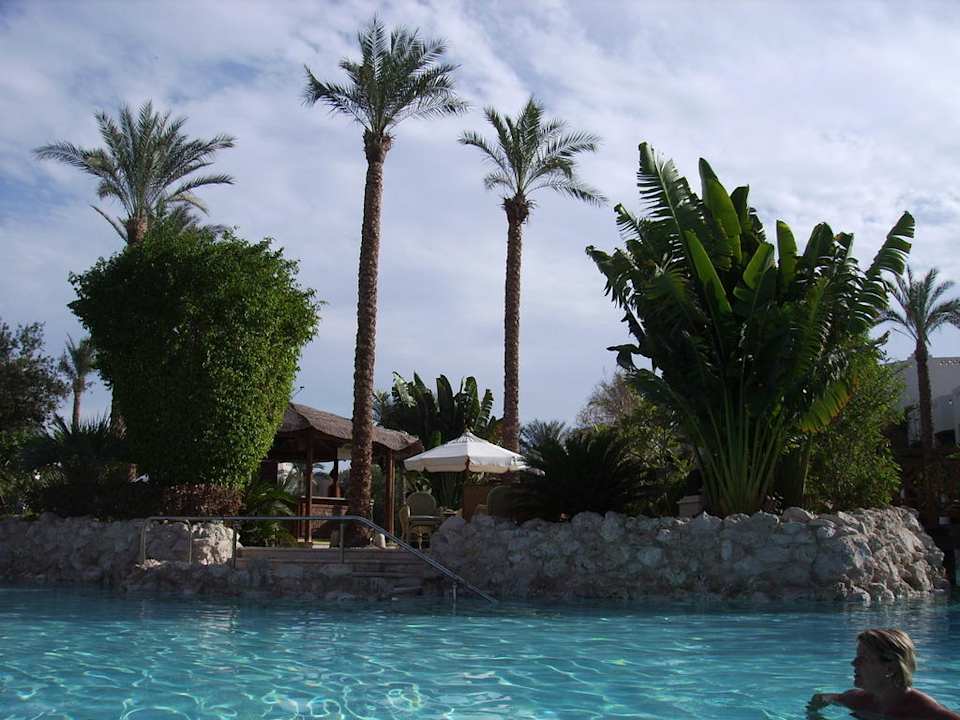 Blick vom Sandstrand Ghazala Gardens