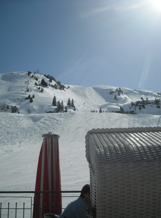 Blick von der Terrasse Jägeralpe Ski- und Wanderhotel Jägeralpe