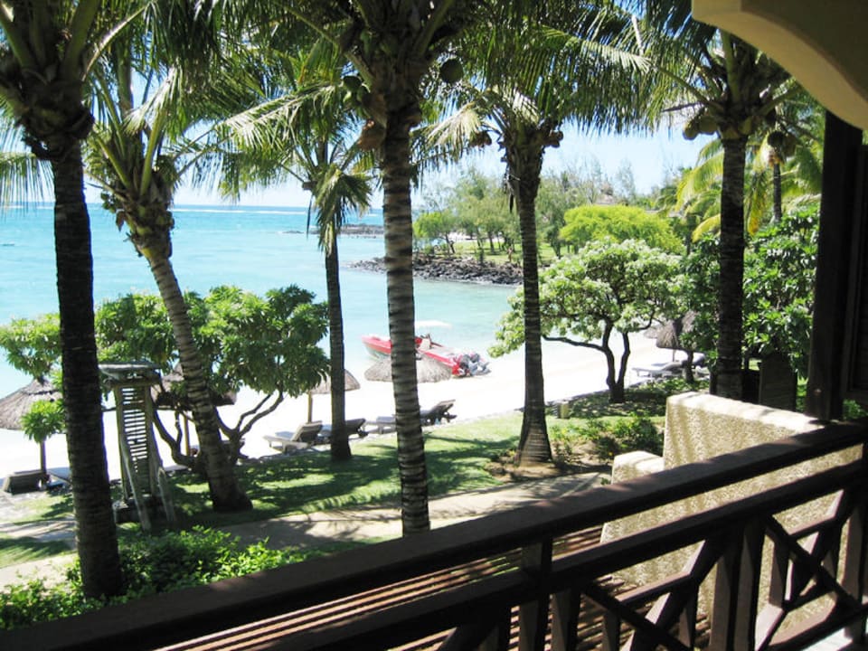 Blick vom Balkon Constance Belle Mare Plage