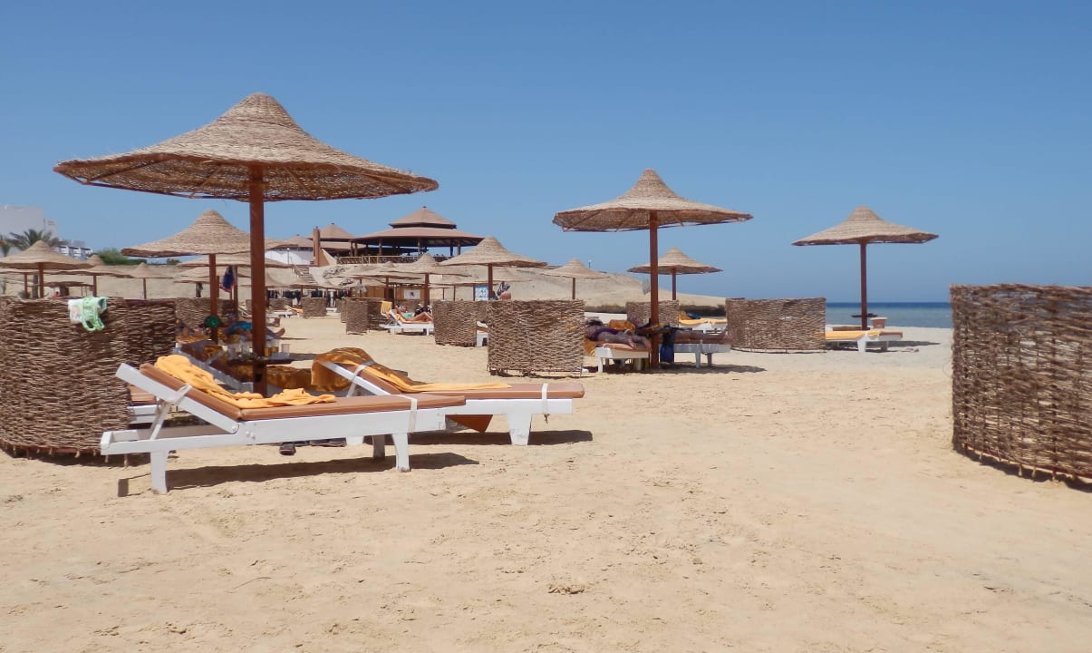 Schirme und Liegen Three Corners Equinox Beach Resort