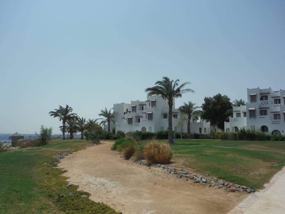 Das Hotel vom Strand aus gegehen Hotel Mercure Hurghada