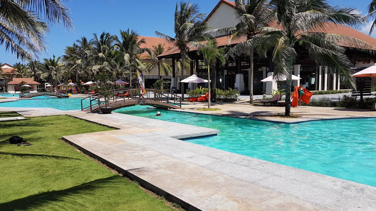 Blick zum Hauptgebäude Golden Sand Resort and Spa Hoi An