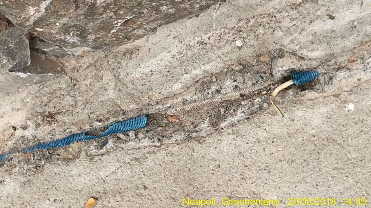 Freiliegende Elektroverkabelung Minos Imperial Beach Resort Milatos Crete