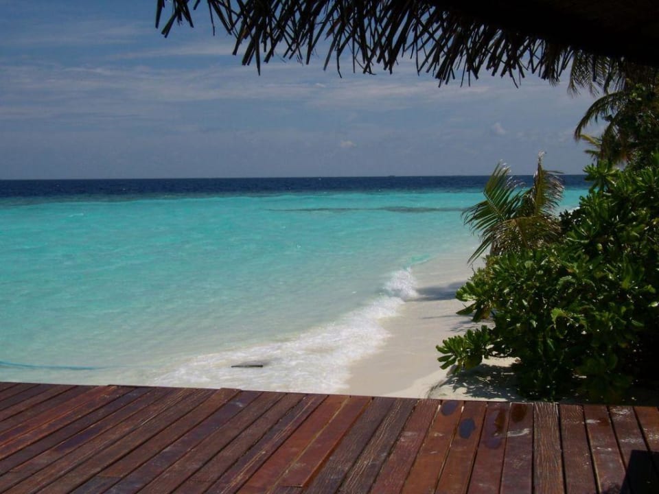 Blick aus der Mainbar Angaga Island Resort