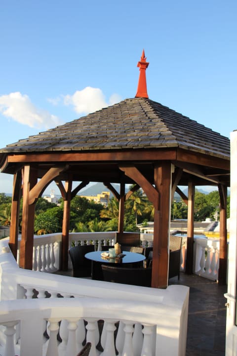 Terrasse im oberen Stock Villa Seewoo