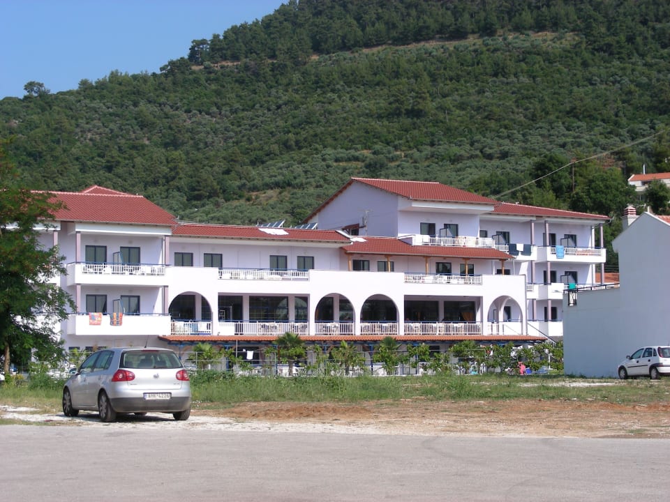 Widok od strony morza Hotel Ioannis Golden Club
