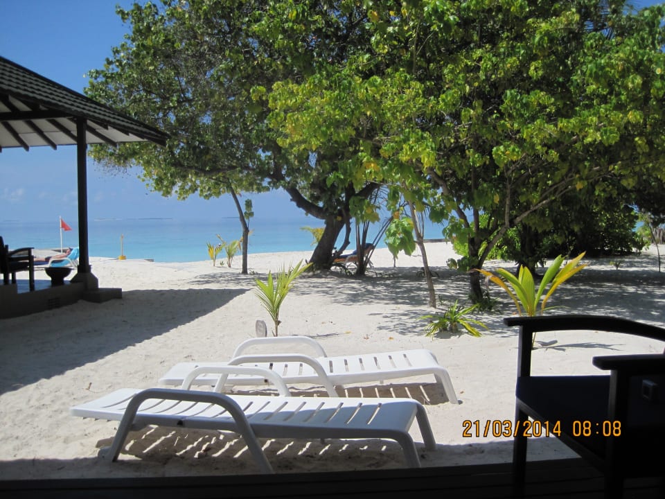 Blick aus dem Zimmer Adaaran Select Meedhupparu Island Resort - Premium All Inclusive