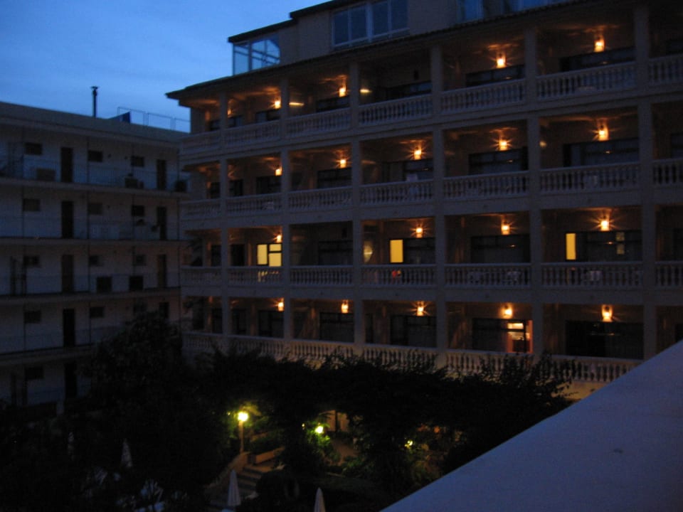 Aussicht abends vom Balkon Hotel Isla del Sol