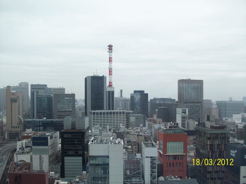 Aus dem Zimmerfenster, rechter Blick Mitsui Garden Hotel Kumamoto