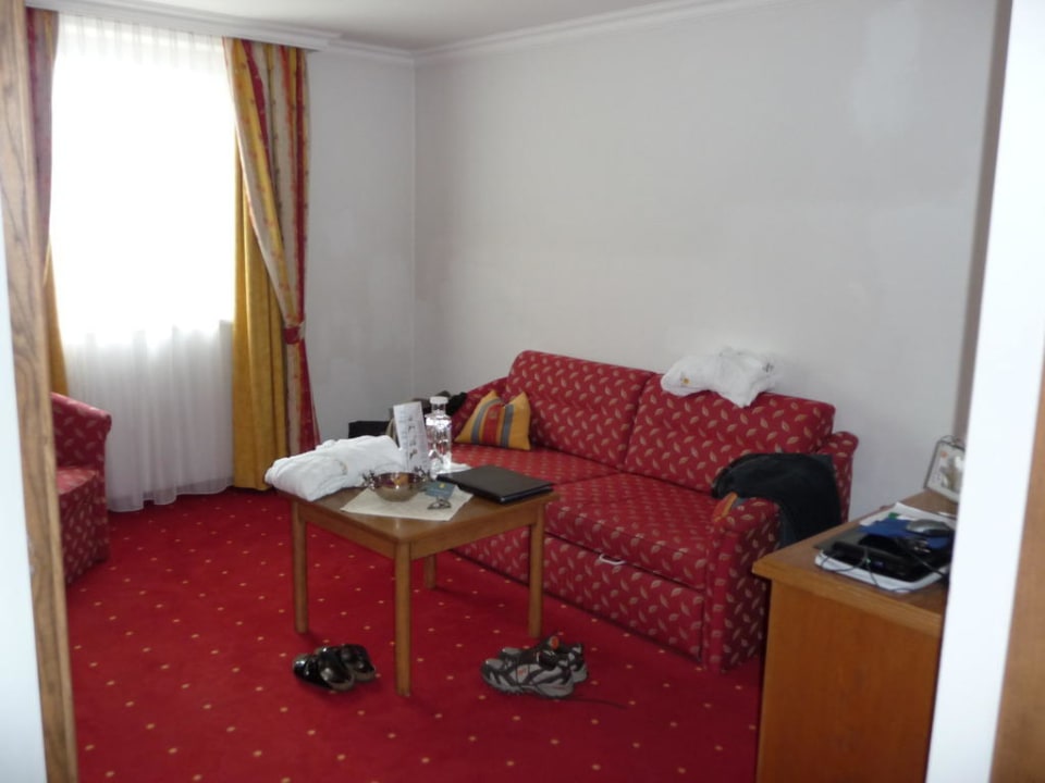 Blick vom Flur aus zur Sitzecke Sonnhof Alpendorf - Adults only