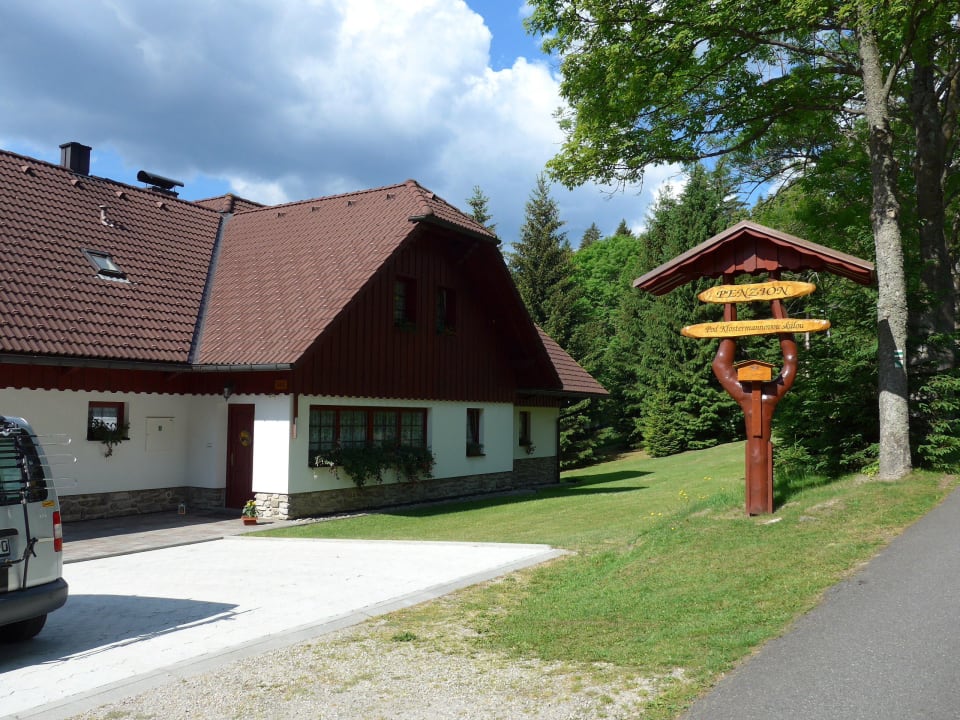 Eingang  Pension Pod Klostermannovou