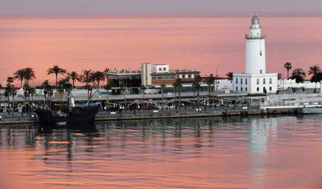 Sunset from Suite #1208 Hotel Ac Malaga Palacio