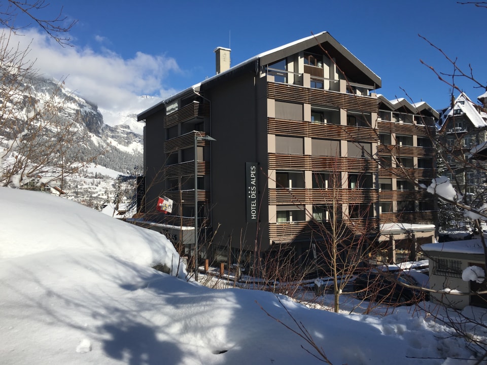 Außenansicht Hotel des Alpes