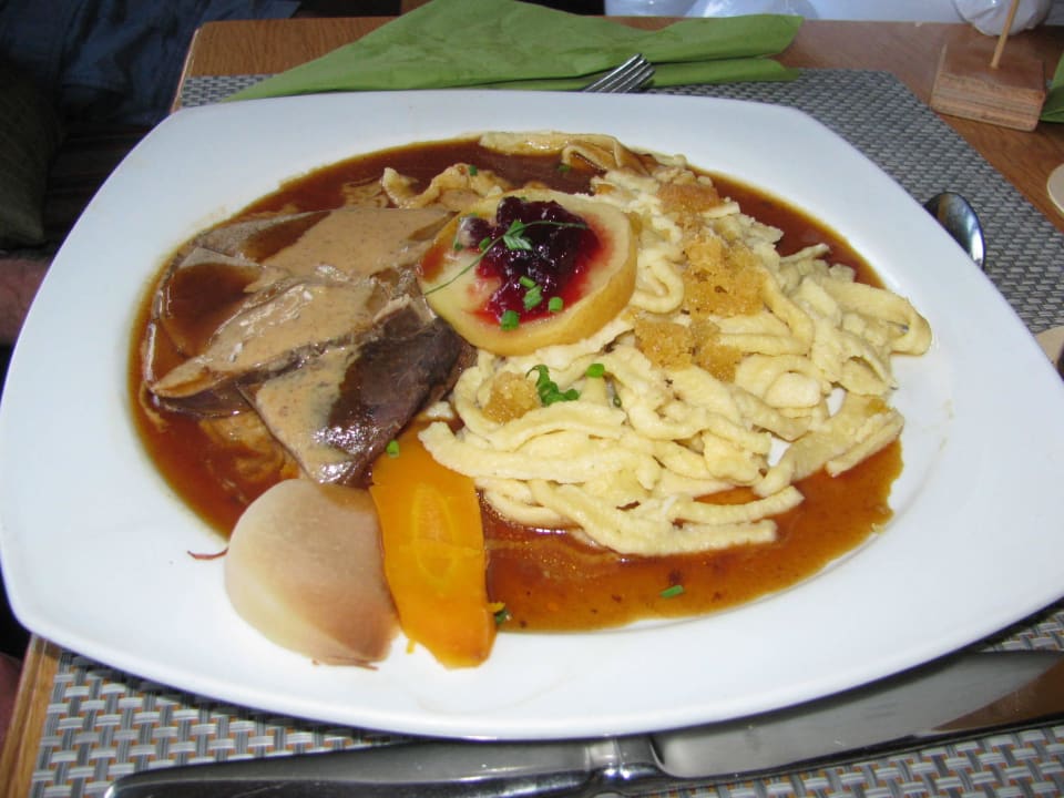 Rehbraten Hotel Hirsch im Grünen