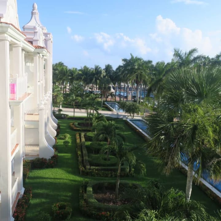 Piękny ogród Hotel Riu Palace Riviera Maya