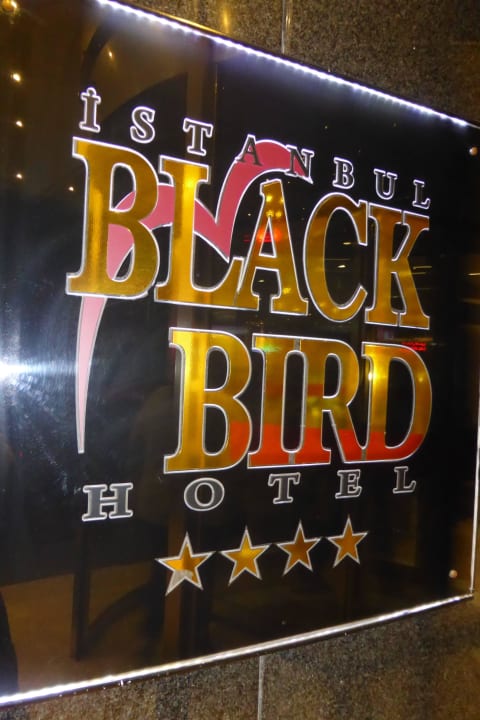 Hoteleingang Hotel Black Bird