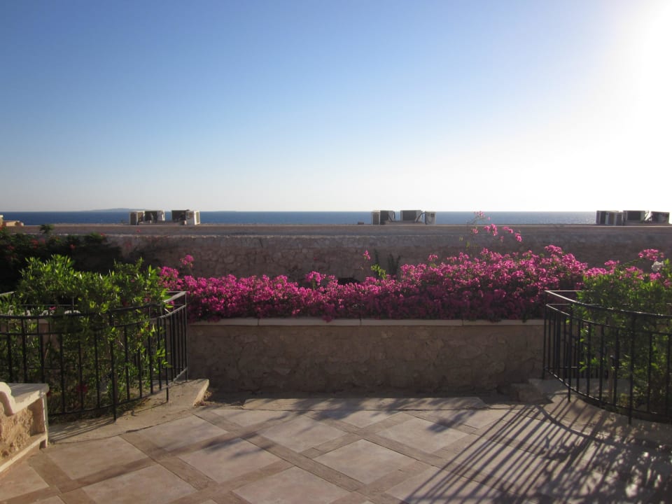 Ausblick Zimmer-Terrasse Pickalbatros Citadel Resort