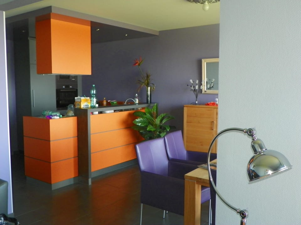 Blick auf Küche und Essbereich Haus Residenz am Yachthafen Hamer Ferienappartements