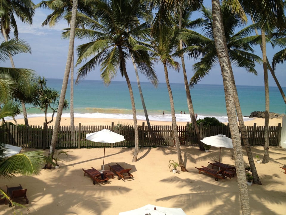 Blick vom oberen Balkon Oasis Ayurveda Niwahana Beach Resort