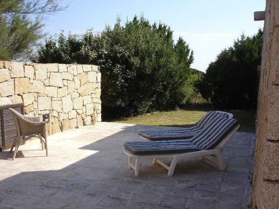 Privatterrasse mit Garten im Superior - Zimmer Hotel Grand Relais dei Nuraghi